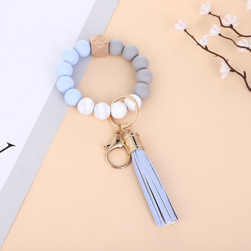 Llavero De Muñeca De Cuentas De Silicona al por mayor